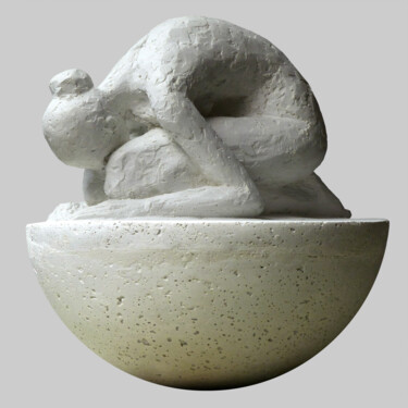 Sculpture intitulée "Balance" par Angelika Kienberger, Œuvre d'art originale, Ciment