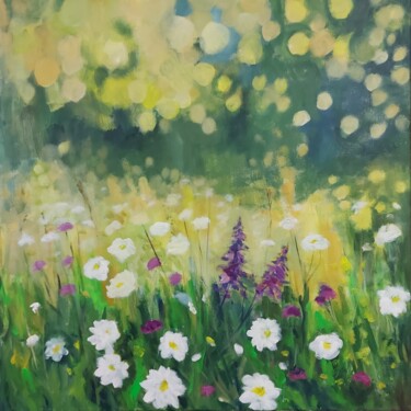 Peinture intitulée "Flower meadow for t…" par Angelika Scheibler, Œuvre d'art originale, Acrylique