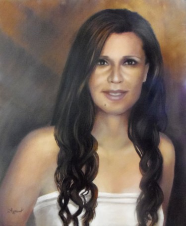 Painting titled ""Marianne" by Ageli…" by Ageliki Aggelike, Original Artwork, Oil