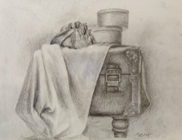 Painting titled "Draft1" by Ageliki Aggelike, Original Artwork, Graphite