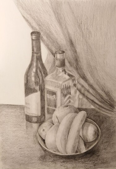 Painting titled "Draft8" by Ageliki Aggelike, Original Artwork, Graphite