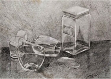 Painting titled "Drfat12" by Ageliki Aggelike, Original Artwork, Graphite