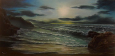 Painting titled ""Twilight"" by Ageliki Aggelike, Original Artwork