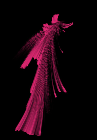 Digitale Kunst mit dem Titel "Cor de rosa" von Angelina Alves, Original-Kunstwerk, Digitale Malerei