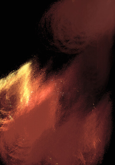 Arte digitale intitolato "Fogo" da Angelina Alves, Opera d'arte originale, Pittura digitale