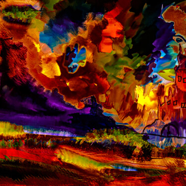 Digital Arts titled "As cores da vida" by Angelina Alves, Original Artwork, Digital Painting