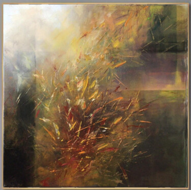 Painting titled "'Les coleurs d'auto…" by Angelina Ermakova, Original Artwork, Acrylic Mounted on Wood Stretcher frame