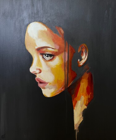 Malerei mit dem Titel "Жизнь" von Angelina Feskova, Original-Kunstwerk, Acryl Auf Keilrahmen aus Holz montiert