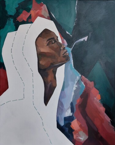 Pittura intitolato ""Kahanne"" da Angelina Grebenkina, Opera d'arte originale, Acrilico