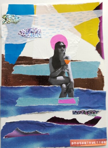 Collages intitulée "Vannaly" par Angelina Martin, Œuvre d'art originale, Collages