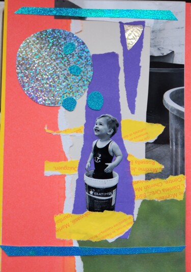 Collages titled "Oscar" by Angelina Martin, Original Artwork, Collages