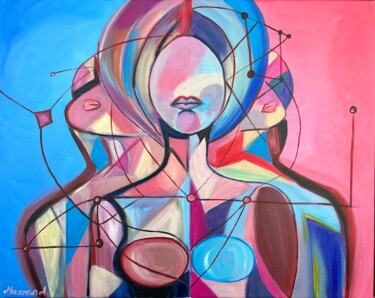 Картина под названием "«Триединство»" - Angelina Masson, Подлинное произведение искусства, Акрил Установлен на Деревянная па…
