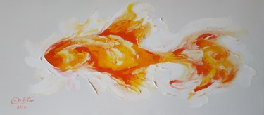 Peinture intitulée "Золотая рыбка" par Angelina Damenia, Œuvre d'art originale, Huile