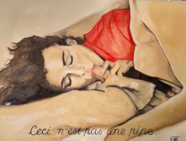 Pintura titulada "Ceci n’est pas une…" por Angéline Tripet, Obra de arte original, Oleo