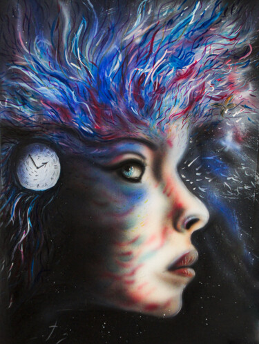 Peinture intitulée "Synchronicité" par Angelique Joao, Œuvre d'art originale, Acrylique