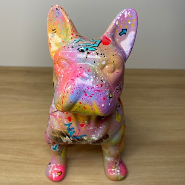 "Guard Bulldog" başlıklı Heykel Angélique Louail tarafından, Orijinal sanat, Akrilik