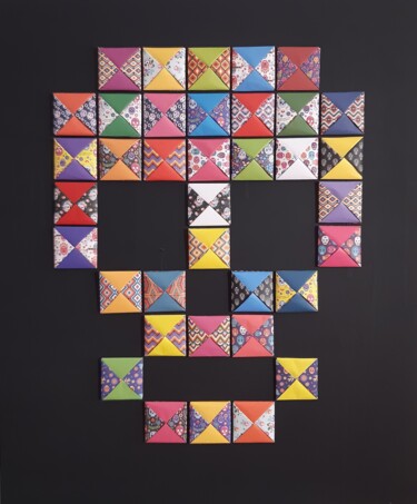 Collages titled "Origamort" by Angelique Mouton, Original Artwork, Collages