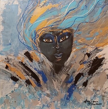 Painting titled "Etre soi" by Angélique Pécriaux, Original Artwork, Acrylic