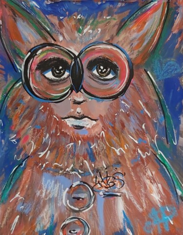 Painting titled "MISTER DOC" by Angélique Pécriaux, Original Artwork, Acrylic