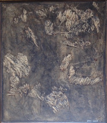 Estampas & grabados titulada "La carte aux trésors" por Angélique Rouxel, Obra de arte original