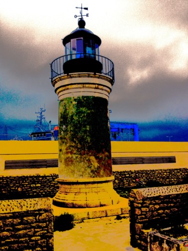 Digital Arts titled "Le phare de Léchiag…" by Angélique Rouxel, Original Artwork