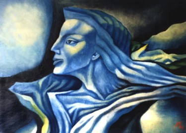 Pittura intitolato "Dream of Almighty" da Angella Shmidthen, Opera d'arte originale, Olio Montato su Pannello di legno