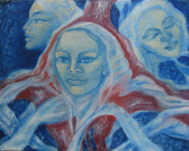 Painting titled "Female nature of th…" by Angella Shmidthen, Original Artwork, Oil