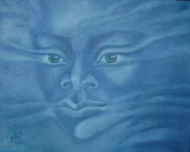 Картина под названием "Mystical Image" - Angella Shmidthen, Подлинное произведение искусства, Масло Установлен на Деревянная…