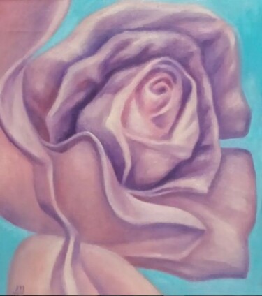 Painting titled "the Rose" by Angella Shmidthen, Original Artwork, Oil Mounted on artwork_cat.