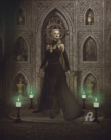 Digital Arts titled "The sorceress: ritu…" by Angelo Arcamone, Original Artwork, 3D Modeling