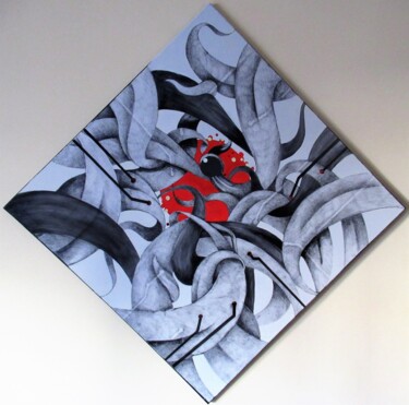 Convergenze Painting titled "Convergenze" by Angelo D'Amato, Original Art, Acrylic