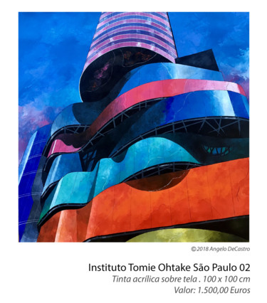Pittura intitolato "Instituto Tomie Oht…" da Angelo G Moraes De Castro, Opera d'arte originale