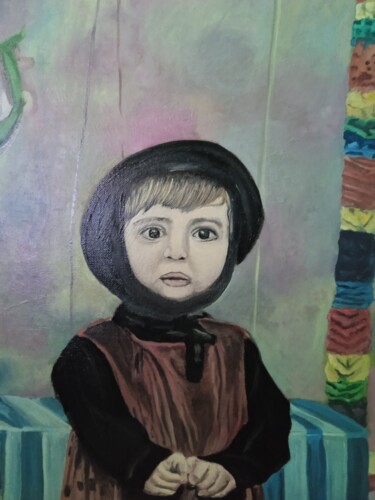 Peinture intitulée "Infanzia" par Angelo Faraci, Œuvre d'art originale, Huile
