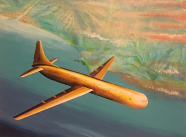 Pintura titulada "golfo del tigullio" por Angelo Franzini, Obra de arte original, Acrílico Montado en Bastidor de camilla de…