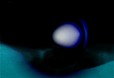 Digitale Kunst getiteld "Blue Fish" door Angelo Kerelov, Origineel Kunstwerk, 2D Digital Work