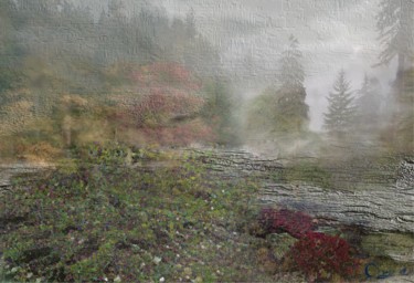 Arte digital titulada "Autumn Fog" por Angelo Kerelov, Obra de arte original, Pintura Digital