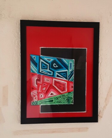 Schilderij getiteld "Die Kraft des unter…" door Angelo Marzullo, Origineel Kunstwerk, Acryl Gemonteerd op Frame voor houten…