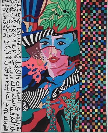 Malerei mit dem Titel "Arabesque" von Angelo Marzullo, Original-Kunstwerk, Acryl Auf Keilrahmen aus Holz montiert