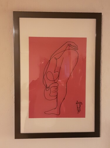 Painting titled "Gelenchig" by Angelo Marzullo, Original Artwork, Ink