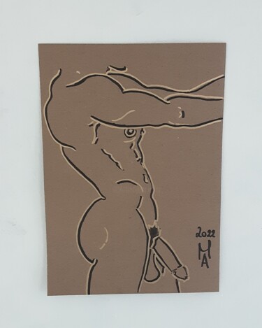 Painting titled "Avanti il prossimo." by Angelo Marzullo, Original Artwork, Ink