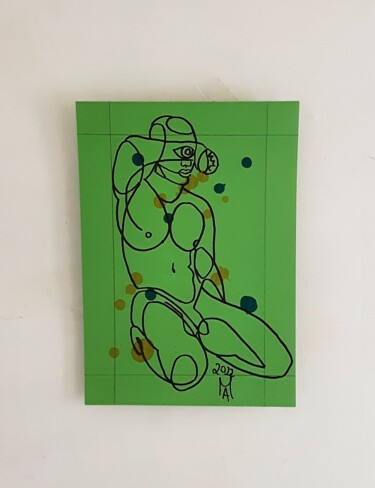 Painting titled "Der dritte  Auge." by Angelo Marzullo, Original Artwork, Marker