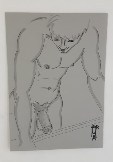 Painting titled "Solo per te" by Angelo Marzullo, Original Artwork, Marker
