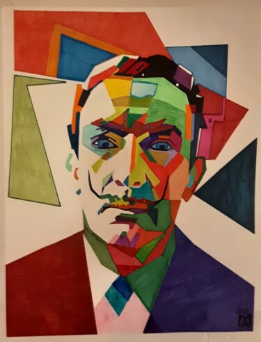 Painting titled "Il Maestro, DALI." by Angelo Marzullo, Original Artwork, Acrylic