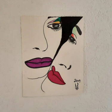 Painting titled "Belle di notte." by Angelo Marzullo, Original Artwork, Acrylic