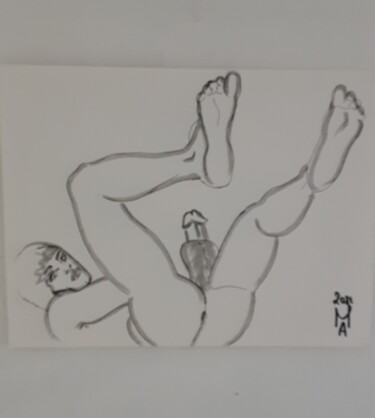 Painting titled "Türkische Bad." by Angelo Marzullo, Original Artwork, Marker