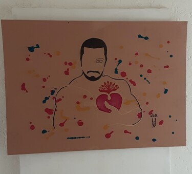 Painting titled "Der große liebe  Po…" by Angelo Marzullo, Original Artwork, Acrylic