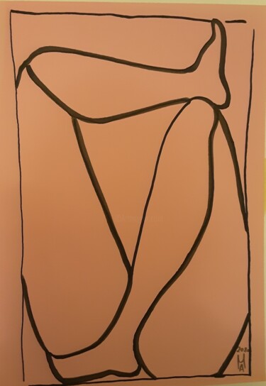 Peinture intitulée "Gambe." par Angelo Marzullo, Œuvre d'art originale, Marqueur