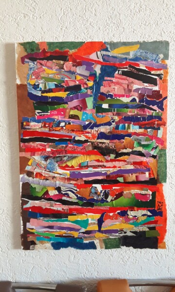 Painting titled "Vita vissuta" by Angelo Marzullo, Original Artwork, Collages