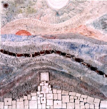 Pittura intitolato "Sentiero Sacro" da Angelo Mazzoleni, Opera d'arte originale, Olio