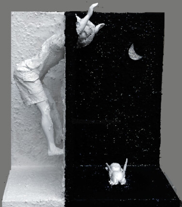 Rzeźba zatytułowany „Dimensioni parallele” autorstwa Angelo Mazzoleni, Oryginalna praca, Technika mieszana